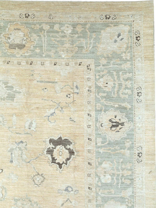 Contemporary Turkish Oushak Oversize Carpet, No.30201 - Staging