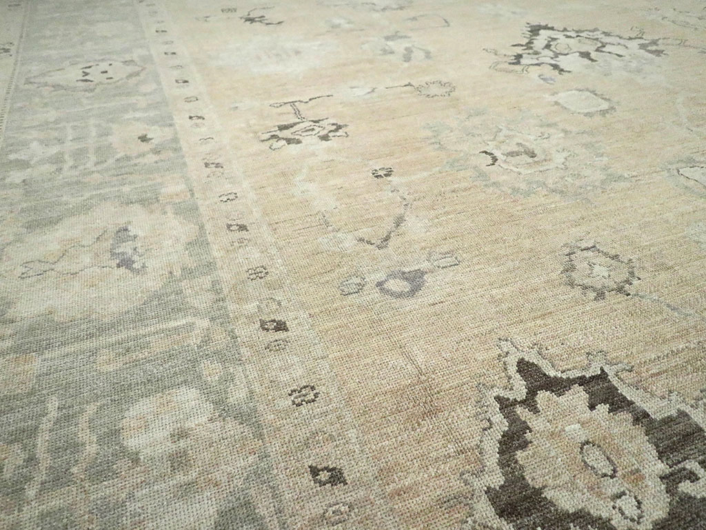 Contemporary Turkish Oushak Oversize Carpet, No.30201 - Staging