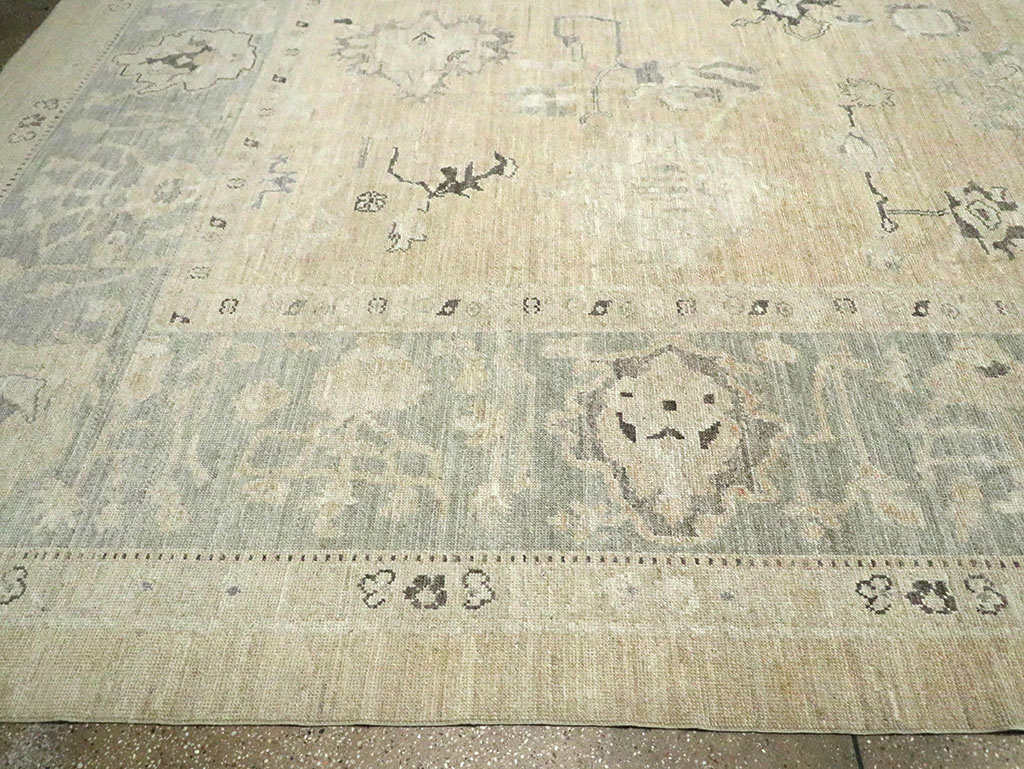 Contemporary Turkish Oushak Oversize Carpet, No.30201 - Staging