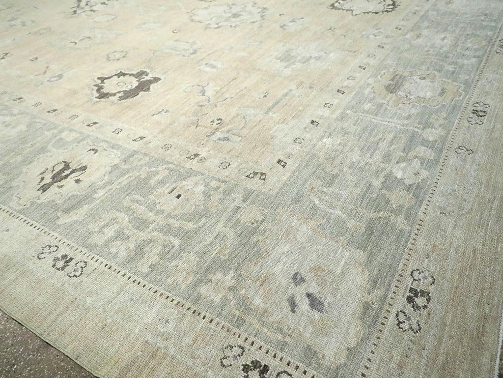 Contemporary Turkish Oushak Oversize Carpet, No.30201 - Staging