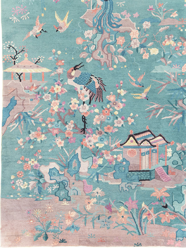 Mid-20th Century Chinese Art Deco Room Size Carpet, No.30203 - Staging