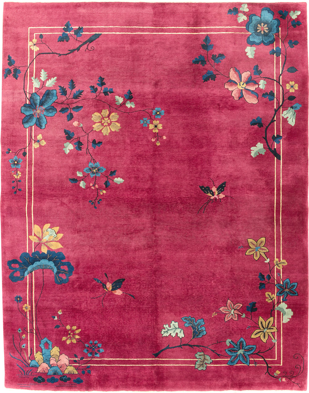 Vintage Chinese Deco Carpet, No.30204 - Staging