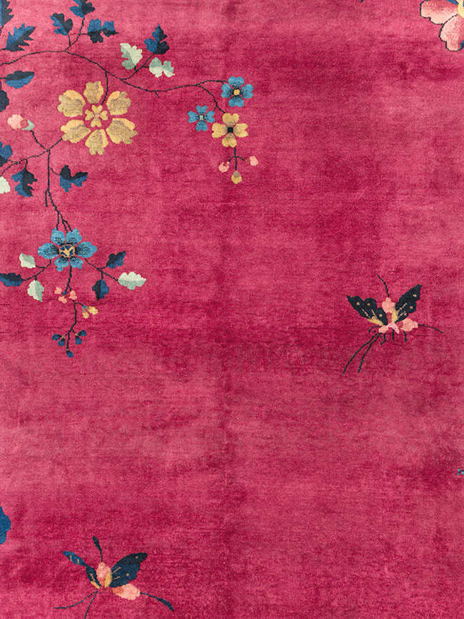 Vintage Chinese Deco Carpet, No.30204 - Staging