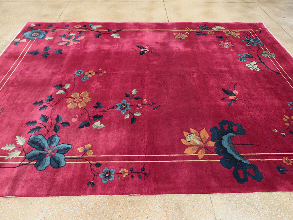 Vintage Chinese Deco Carpet, No.30204 - Staging