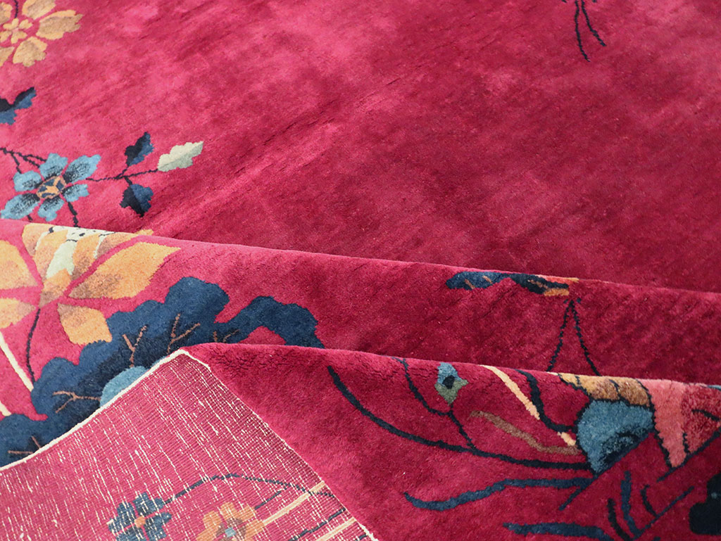 Vintage Chinese Deco Carpet, No.30204 - Staging