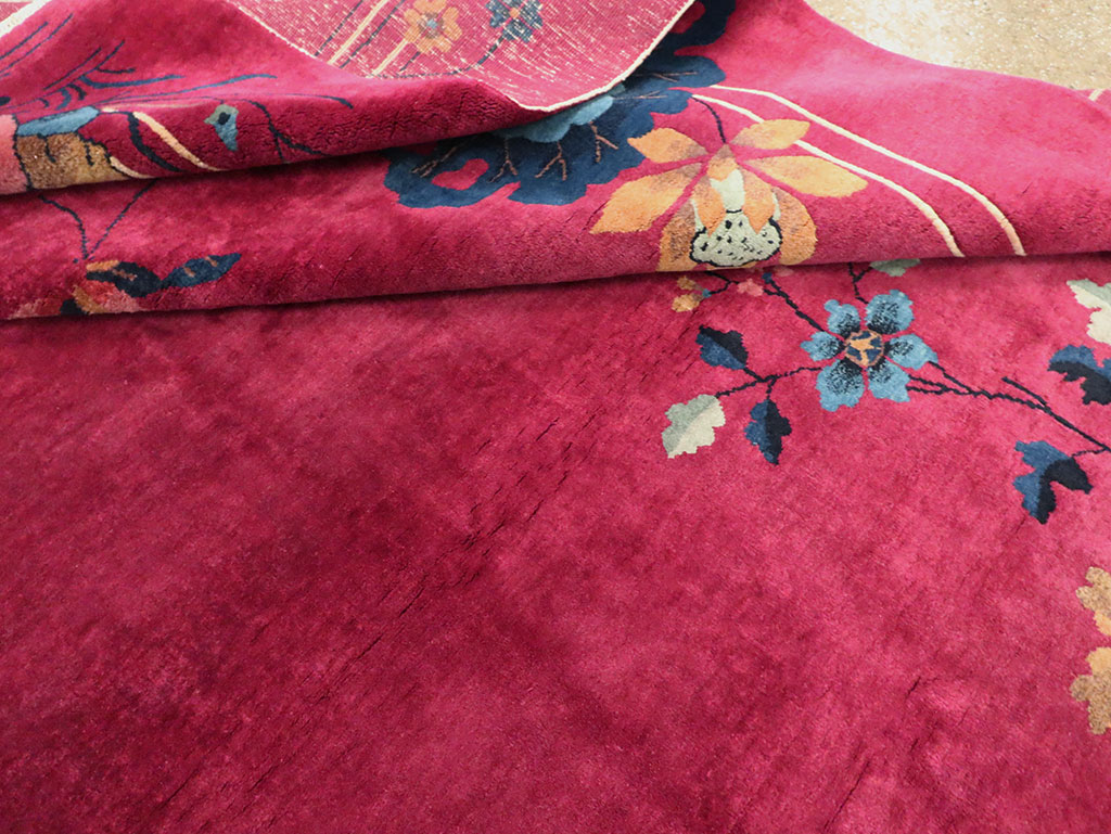 Vintage Chinese Deco Carpet, No.30204 - Staging