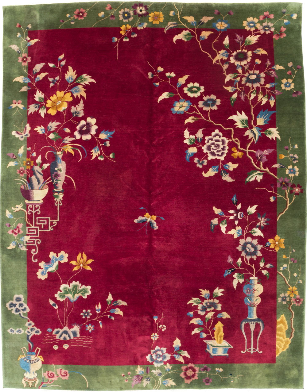 Vintage Chinese Deco Carpet, No.30206 - Staging