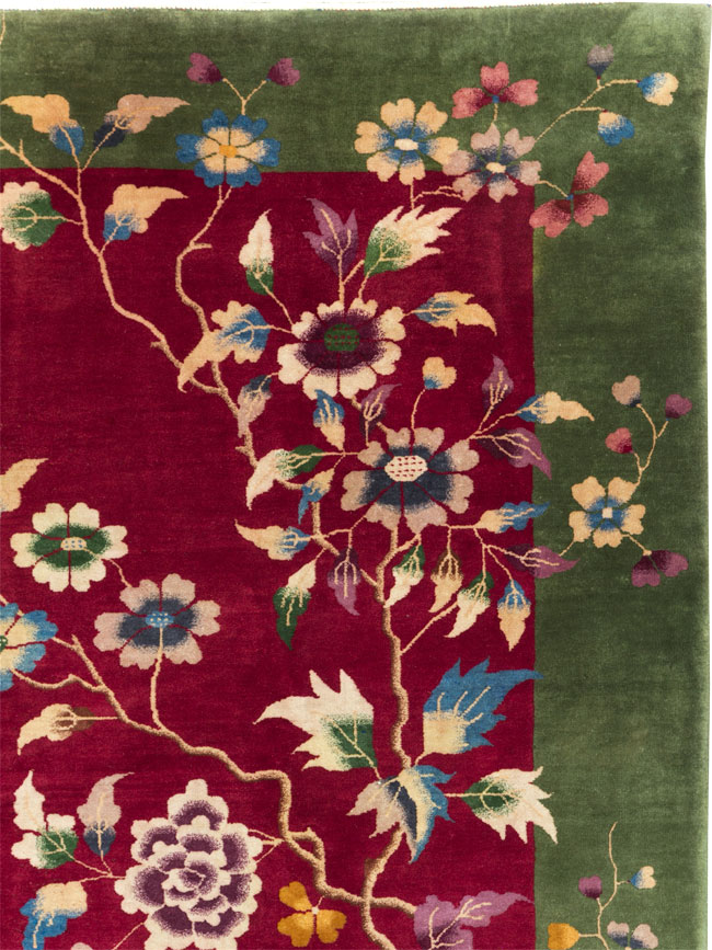 Vintage Chinese Deco Carpet, No.30206 - Staging
