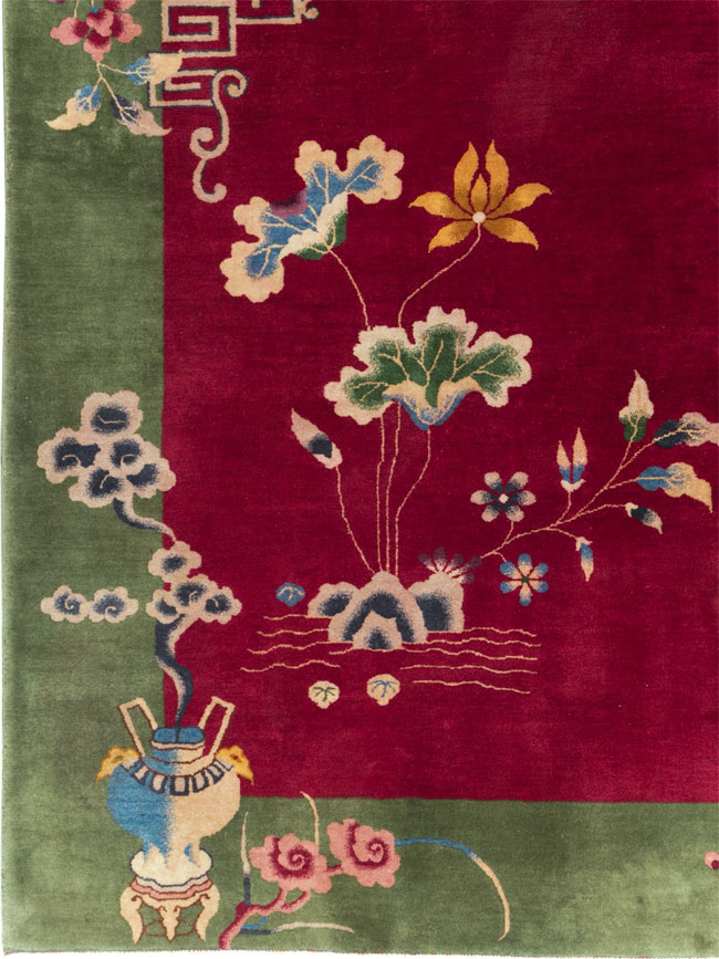 Vintage Chinese Deco Carpet, No.30206 - Staging