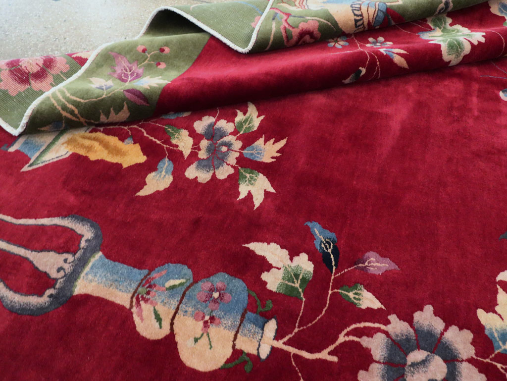 Vintage Chinese Deco Carpet, No.30206 - Staging