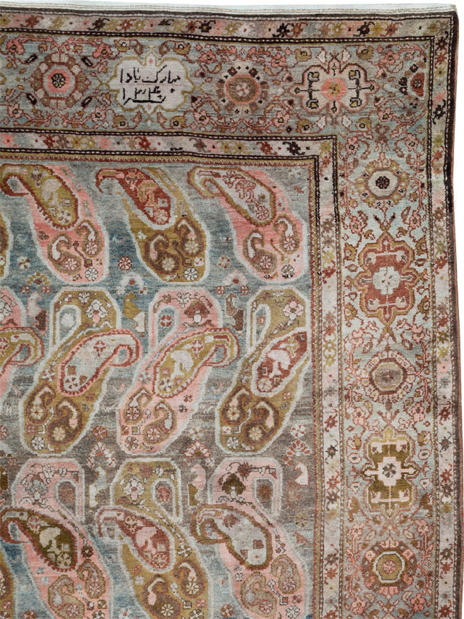 Antique Persian Malayer Gallery Carpet, No.30208 - Staging