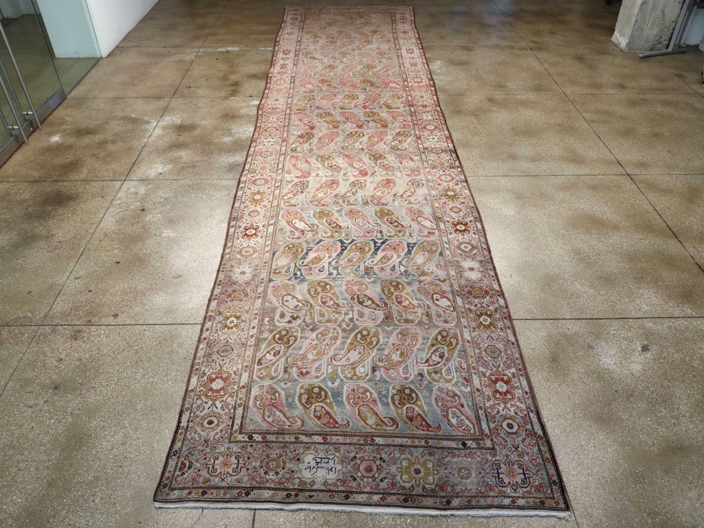 Antique Persian Malayer Gallery Carpet, No.30208 - Staging