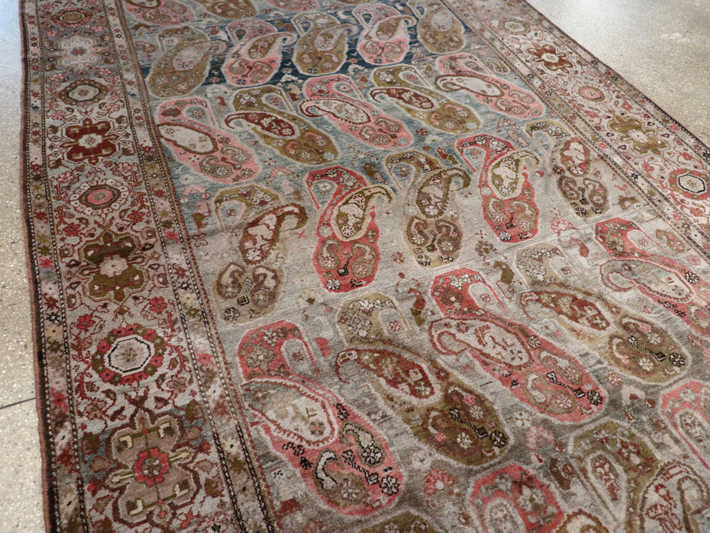 Antique Persian Malayer Gallery Carpet, No.30208 - Staging