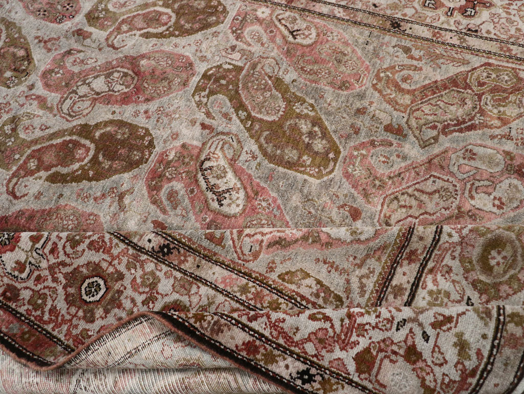 Antique Persian Malayer Gallery Carpet, No.30208 - Staging