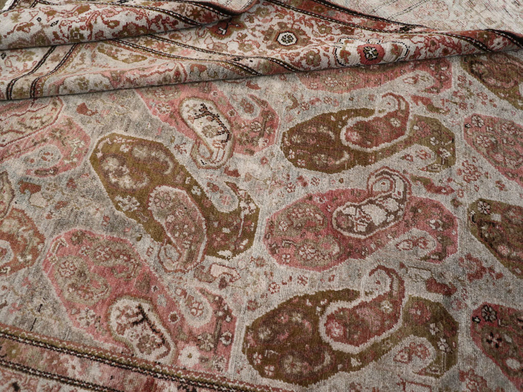 Antique Persian Malayer Gallery Carpet, No.30208 - Staging