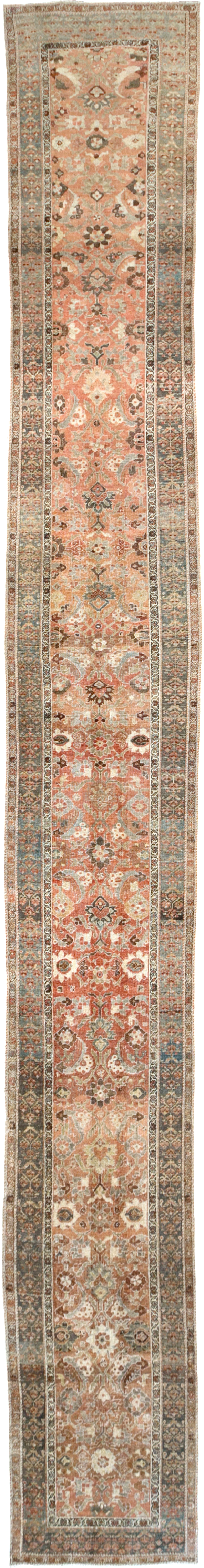 Antique Persian Bidjar Long Runner (Pair: 1 of 2), No.30213 - Staging