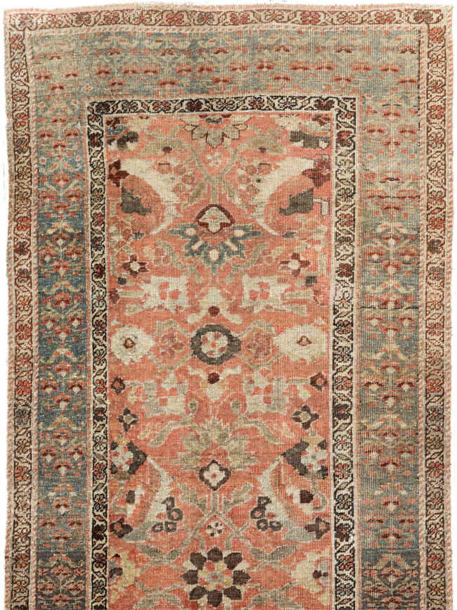 Antique Persian Bidjar Long Runner (Pair: 1 of 2), No.30213 - Staging