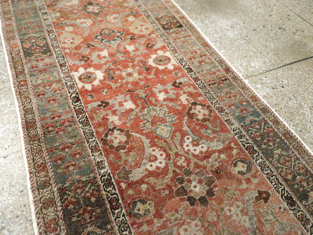 Antique Persian Bidjar Long Runner (Pair: 1 of 2), No.30213 - Staging