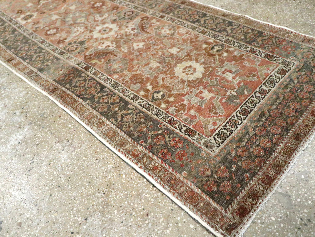Antique Persian Bidjar Long Runner (Pair: 1 of 2), No.30213 - Staging
