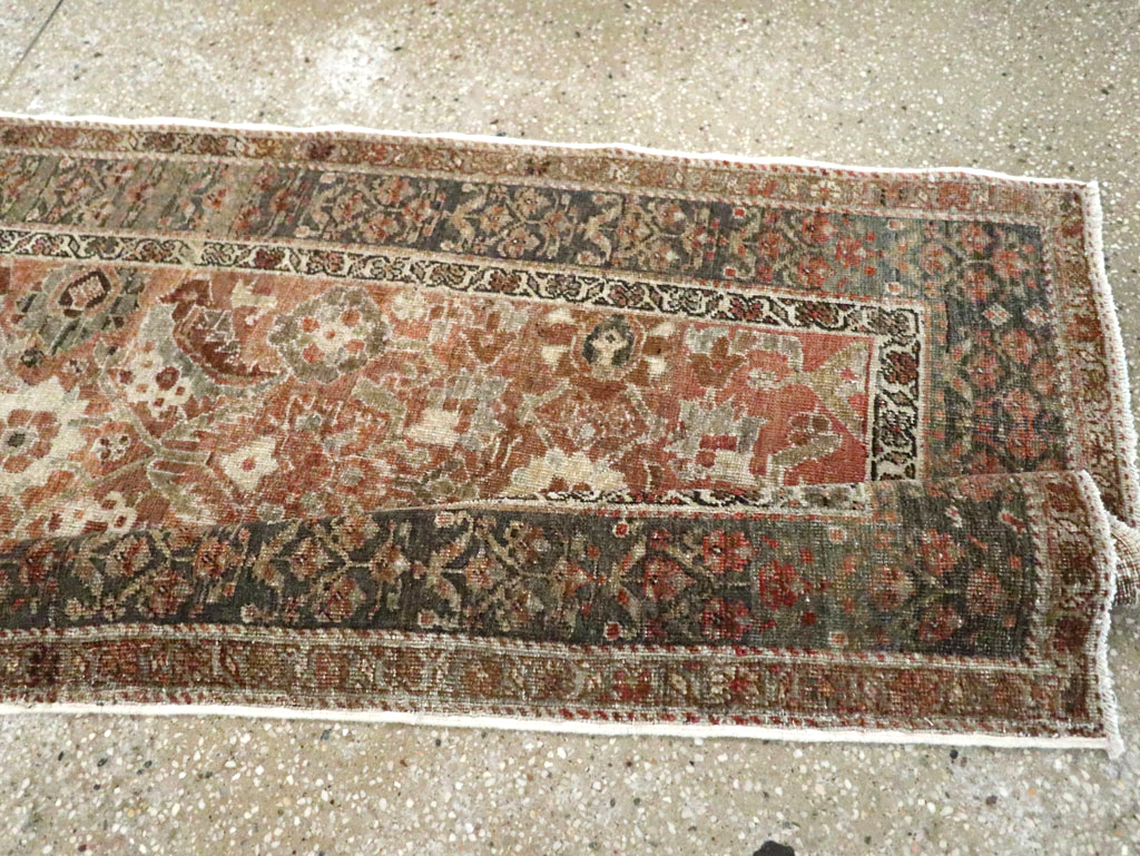 Antique Persian Bidjar Long Runner (Pair: 1 of 2), No.30213 - Staging