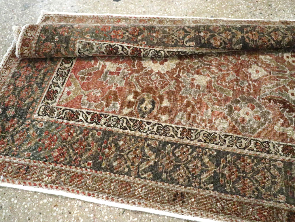 Antique Persian Bidjar Long Runner (Pair: 1 of 2), No.30213 - Staging
