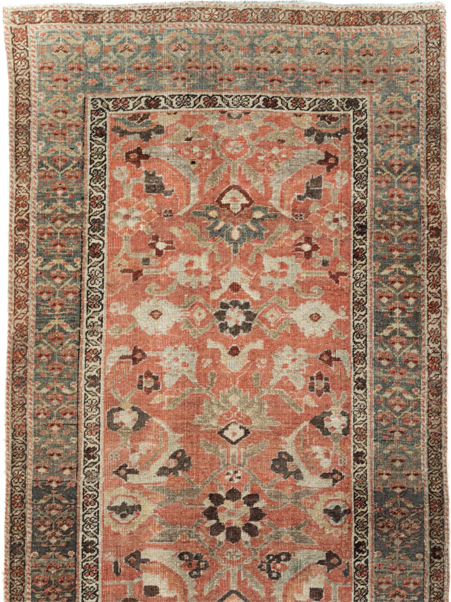 Antique Persian Bidjar Long Runner (Pair: 2 of 2), No.30214 - Staging