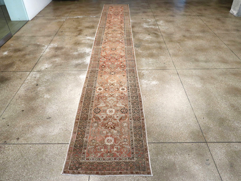 Antique Persian Bidjar Long Runner (Pair: 2 of 2), No.30214 - Staging