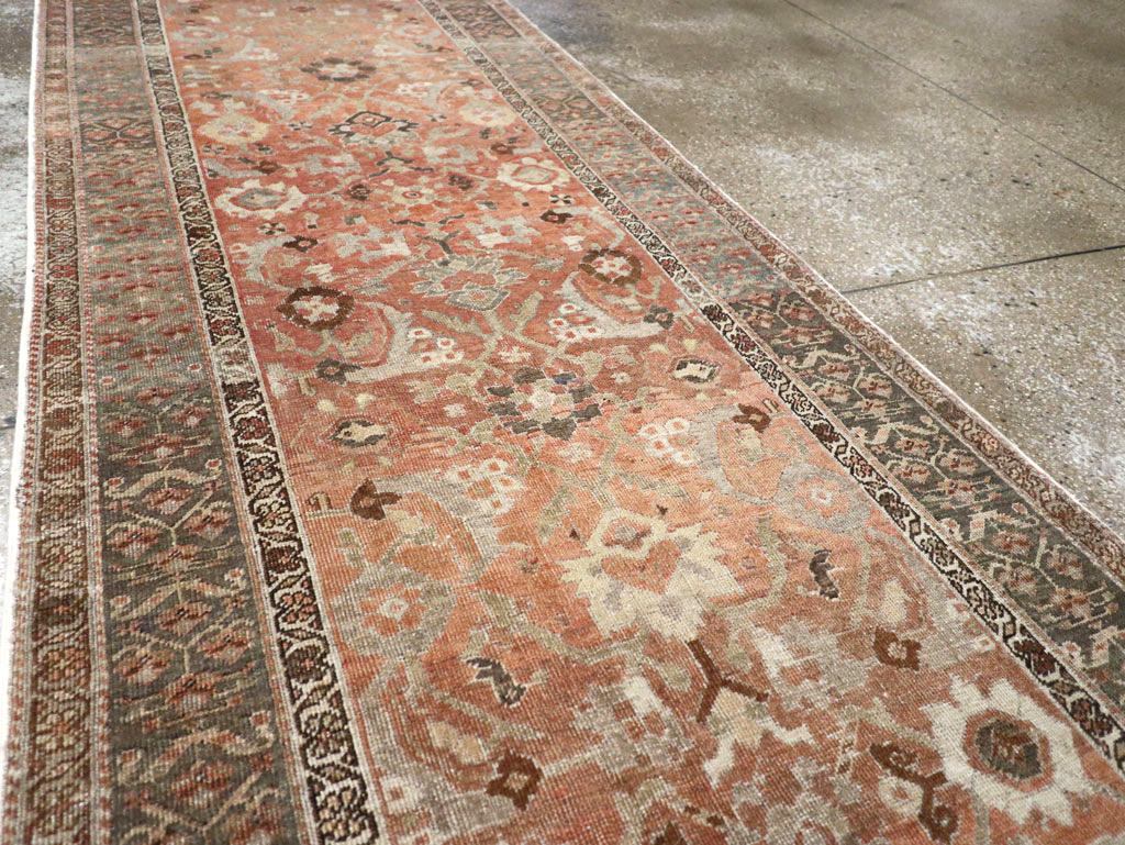 Antique Persian Bidjar Long Runner (Pair: 2 of 2), No.30214 - Staging