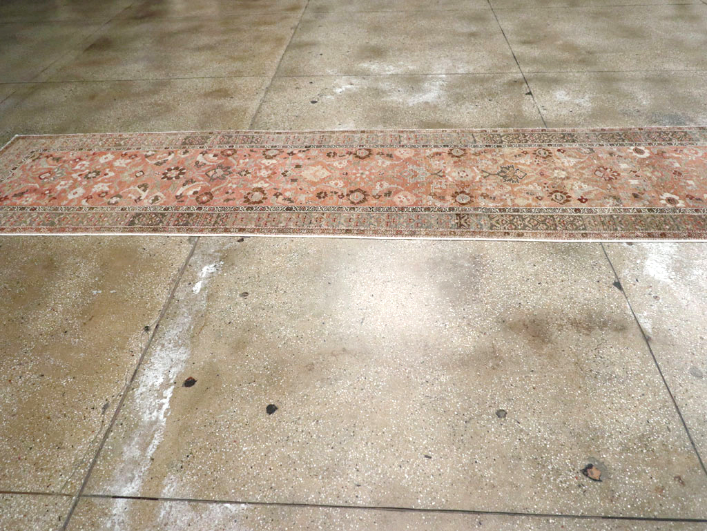 Antique Persian Bidjar Long Runner (Pair: 2 of 2), No.30214 - Staging