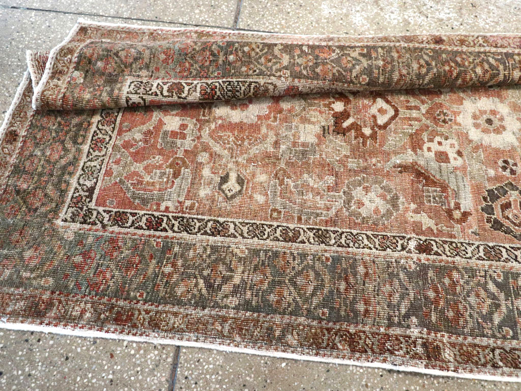 Antique Persian Bidjar Long Runner (Pair: 2 of 2), No.30214 - Staging