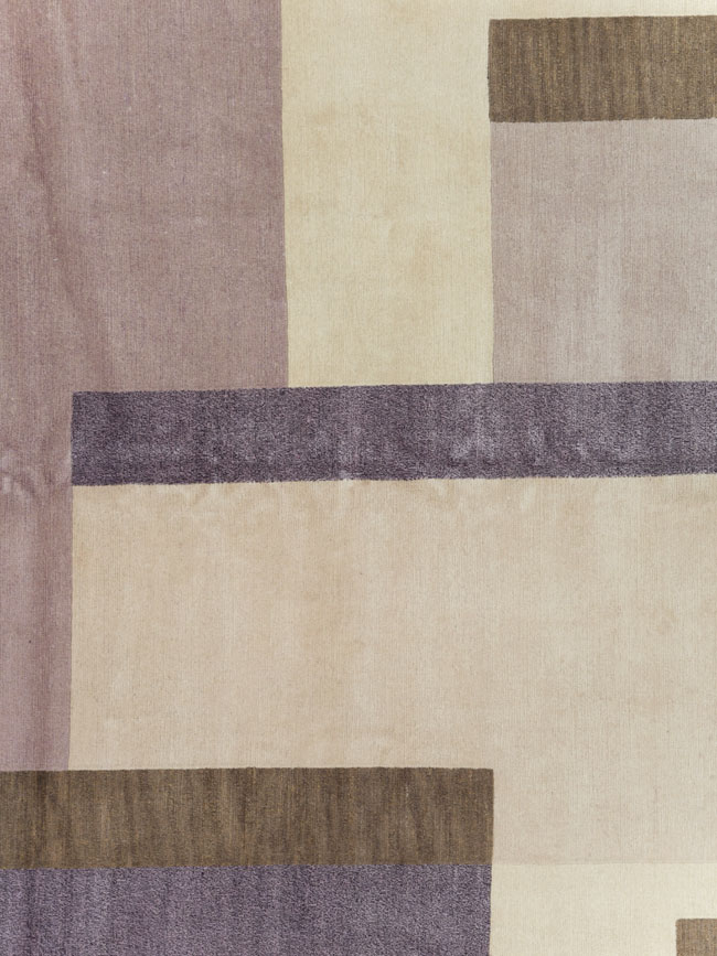 Contemporary Tibetan Art Deco Style Small Room Size Carpet, No.30242 - Staging