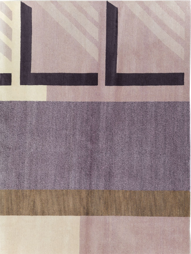 Contemporary Tibetan Art Deco Style Small Room Size Carpet, No.30242 - Staging