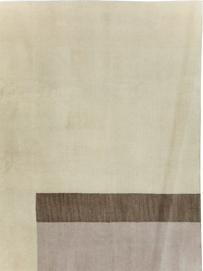 Contemporary Tibetan Art Deco Style Small Room Size Carpet, No.30242 - Staging