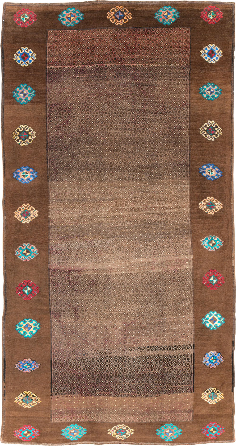 Vintage Turkish Anatolian Gallery Carpet, No.30244 - Staging