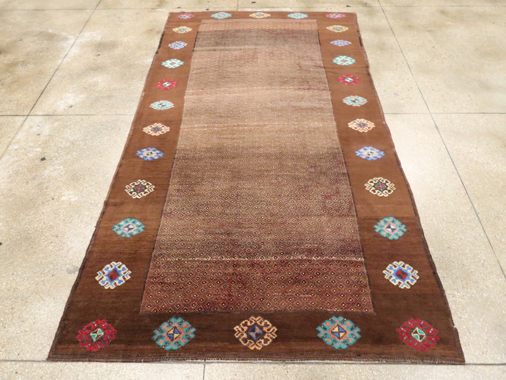 Vintage Turkish Anatolian Gallery Carpet, No.30244 - Staging