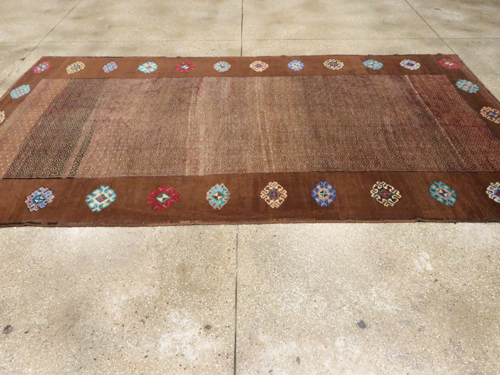 Vintage Turkish Anatolian Gallery Carpet, No.30244 - Staging