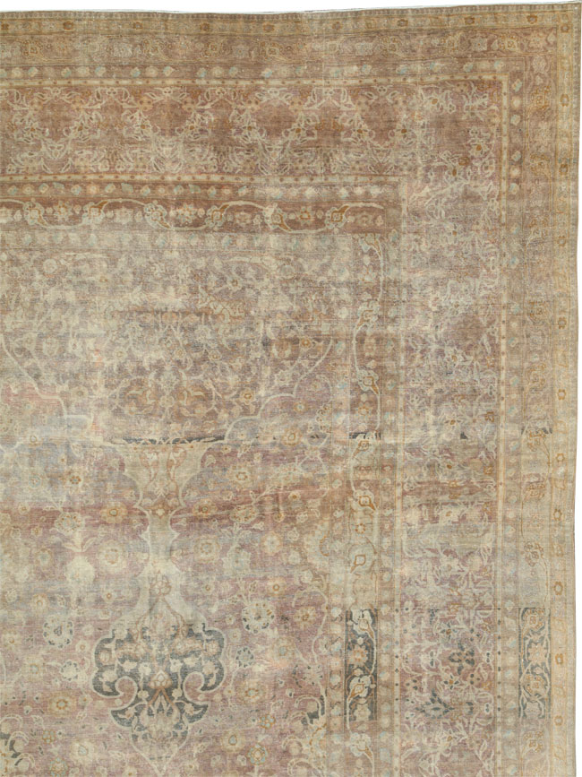 Antique Perisan Tabriz Carpet, No.30247 - Staging