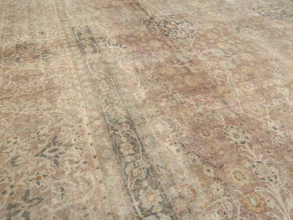 Antique Perisan Tabriz Carpet, No.30247 - Staging