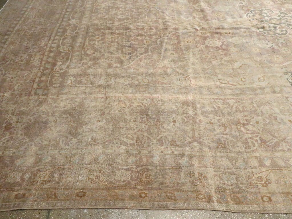 Antique Perisan Tabriz Carpet, No.30247 - Staging
