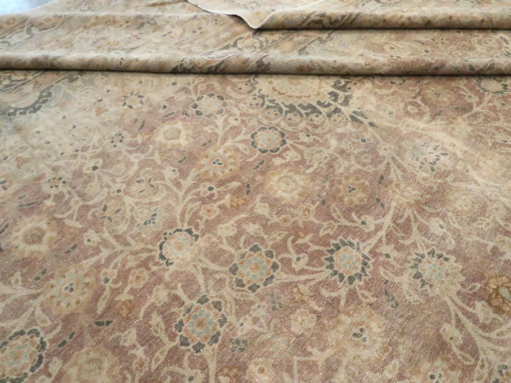 Antique Perisan Tabriz Carpet, No.30247 - Staging