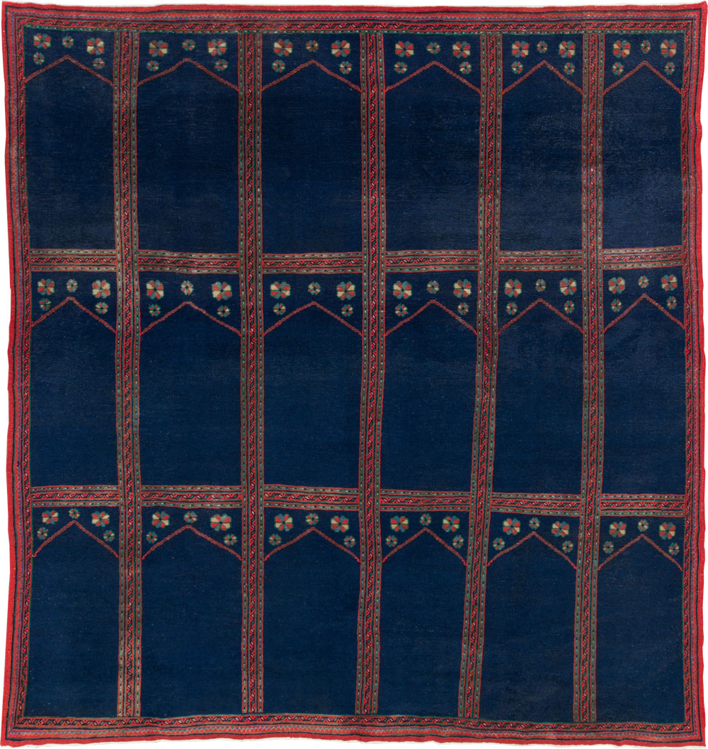 Vintage Turkish Anatolian Square Room Size Carpet, No.30259 - Staging