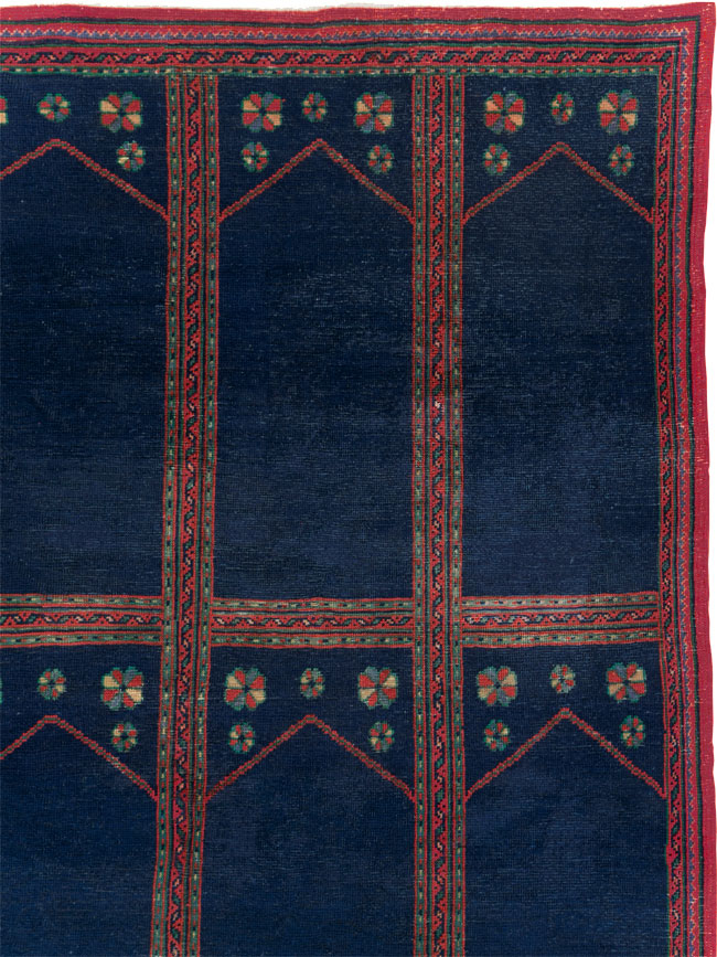 Vintage Turkish Anatolian Square Room Size Carpet, No.30259 - Staging