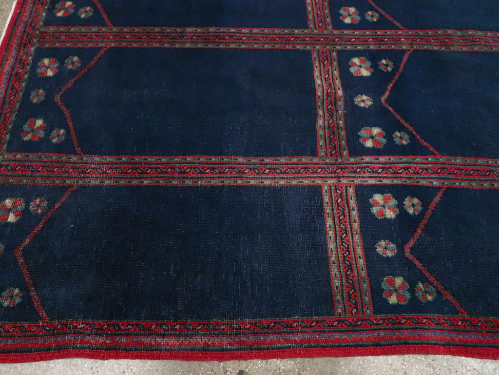 Vintage Turkish Anatolian Square Room Size Carpet, No.30259 - Staging