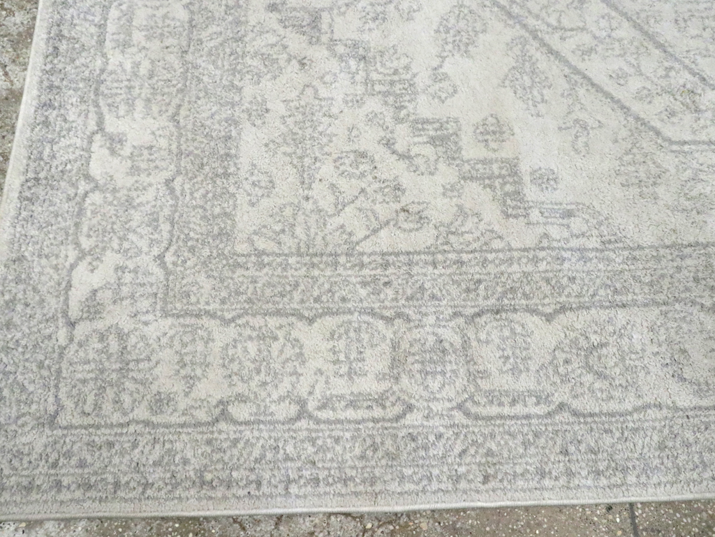 Contemporary Persian Heriz Inspired Turkish Accent Carpet, No.30260 - Staging