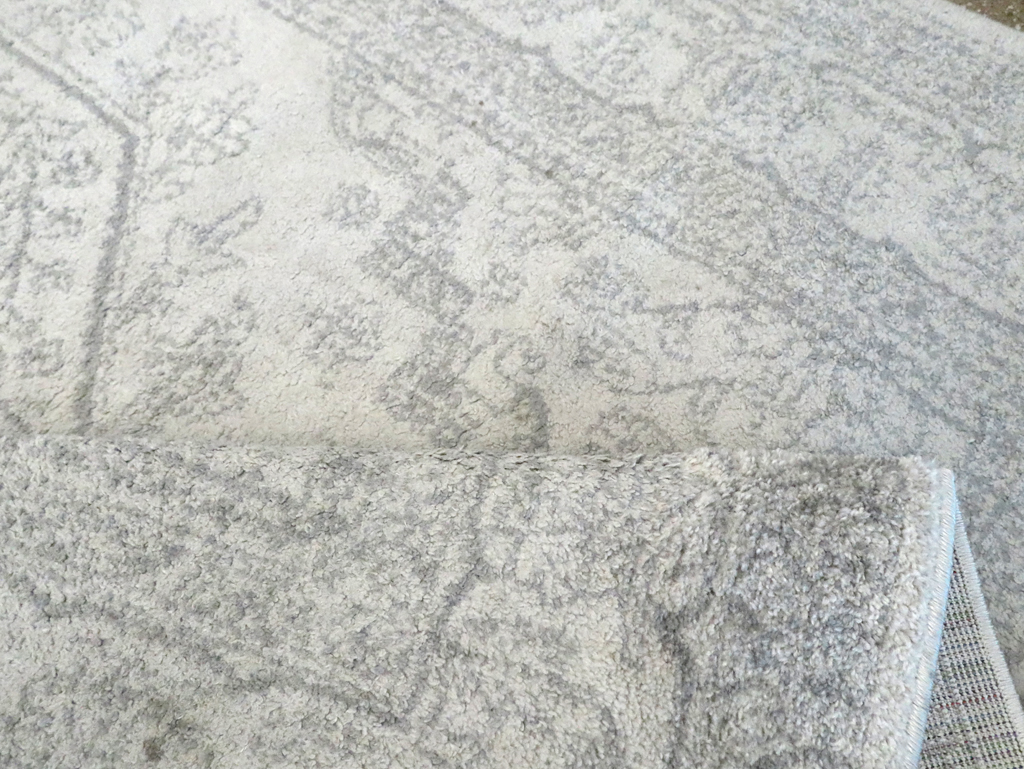 Contemporary Persian Heriz Inspired Turkish Accent Carpet, No.30260 - Staging