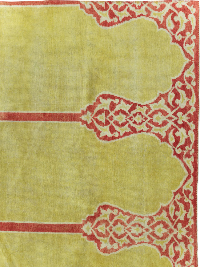 Vintage Turkish Anatolian Small Square Room Size Carpet, No.30266 - Staging