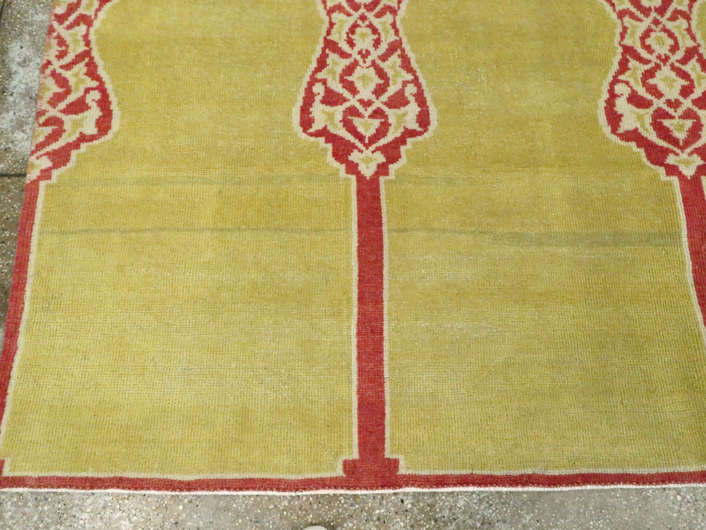 Vintage Turkish Anatolian Small Square Room Size Carpet, No.30266 - Staging