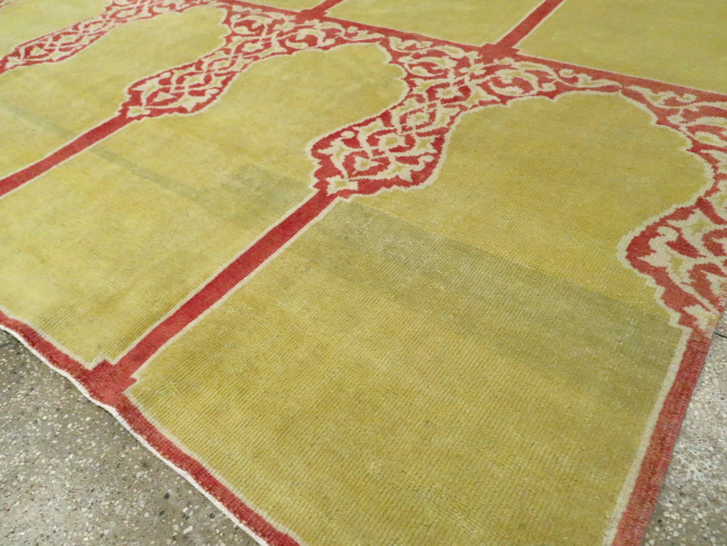 Vintage Turkish Anatolian Small Square Room Size Carpet, No.30266 - Staging