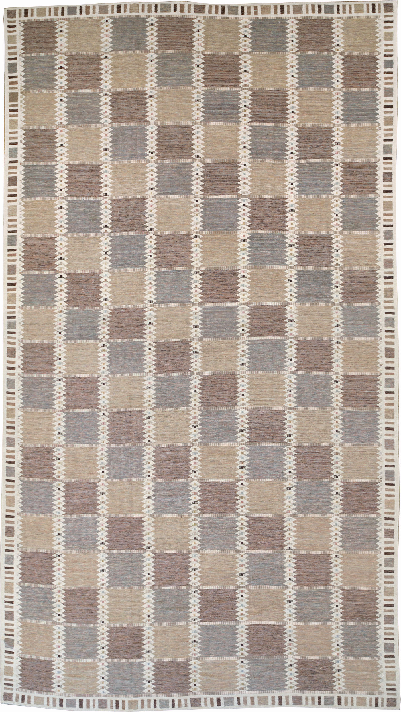 Modern Turkish Flatweave Kilim Oversize Carpet , No.30277 - Staging