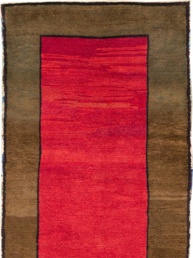 Vintage Turkish Anatolian Wide Gallery Runner, No.30286 - Staging